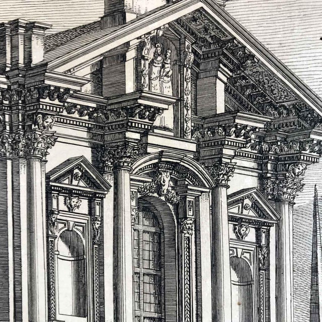Domenico Aspari, San Paolo Delle Nuache Milan, 1788, Etching, Framed For Sale - Image 9 of 14