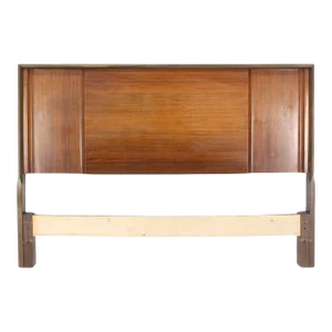 Edmond Spence Made in Sweden Mid Century Modern Walnut Full Size Headboard