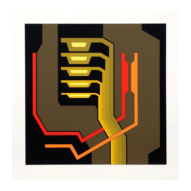 Yves Millecamps ''Untitled II" Serigraph For Sale