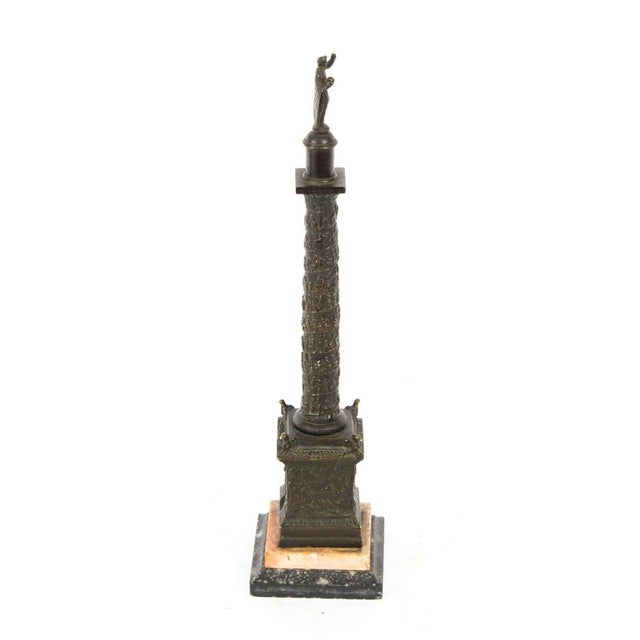 Metal Grand Tour Patinated Bronze Model of Trajan's Column, Early 19th Century For Sale - Image 7 of 16
