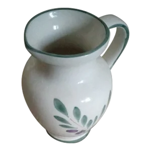 1980s Fortebraccio Ceramiche Hand-Painted Pitcher, Made in Italy
