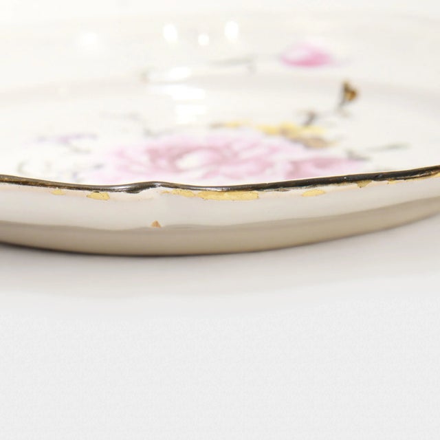 Set of 4 Antique Strasbourg French Faience Floral Plates For Sale - Image 16 of 18