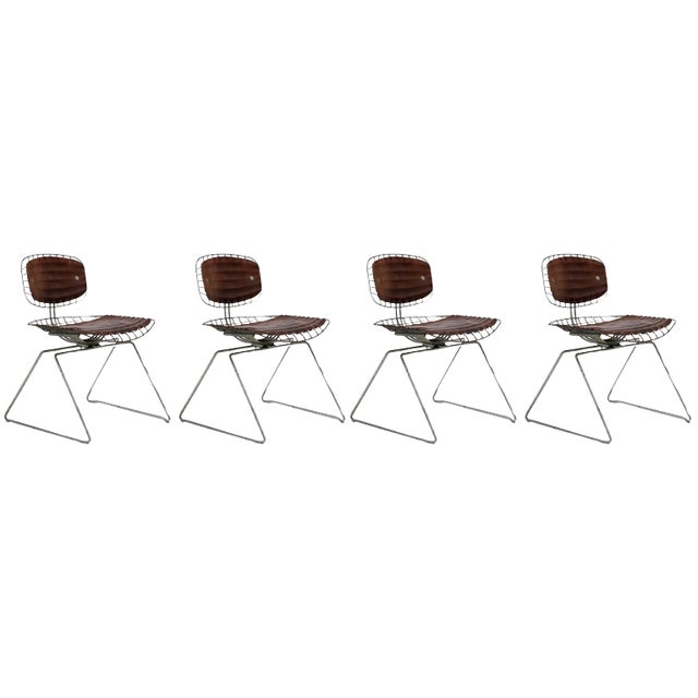 Beaubourg Dining Chairs by Michel Cadestin, 1970s, Set of 4 For Sale