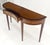 Satinwood Very Fine Inlayed Serpentine Front One Drawer Console Sofa Table MINT! For Sale - Image 15 of 16