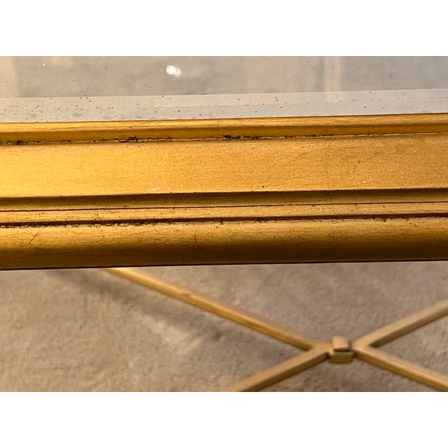Traditional Scully & Scully Rectangular Gold Leaf Coffee Table Chairish