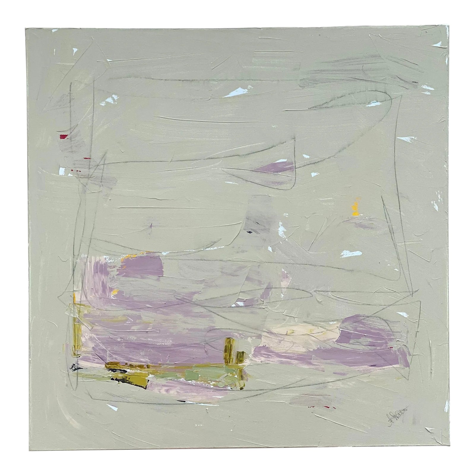 "Imagine" Original Mixed Media on Canvas by Alexis Walter | Chairish