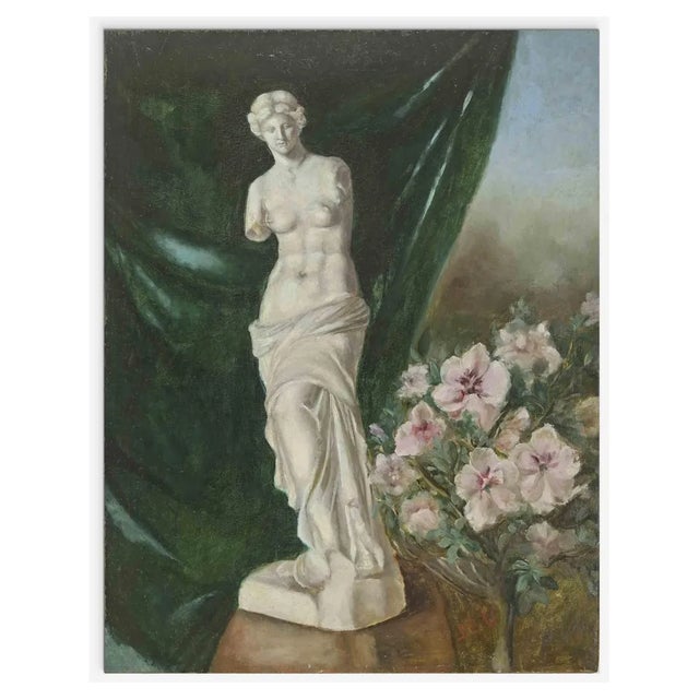 Marthe Delacroix, Venus de Milo, Oil on Canvas, Mid-20th Century For Sale