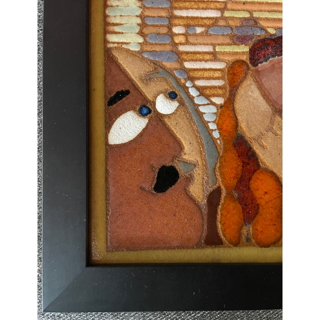 Pair "Enjoying the Anchor Woman" and "Enjoying the Anchor Man" Mosaics by Guillermo Wagner Granizo For Sale - Image 4 of 10