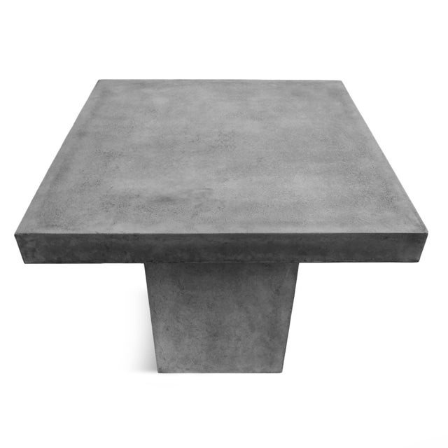Contemporary Modern Concrete Outdoor Counter Table For Sale - Image 3 of 5