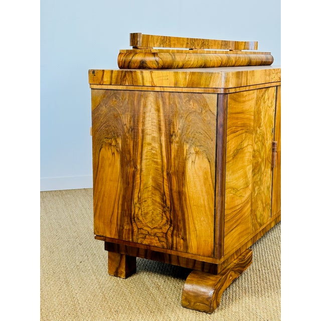 Wood Art Deco Walnut Burl Sideboard by Jules Leleu, 1930 For Sale - Image 7 of 18