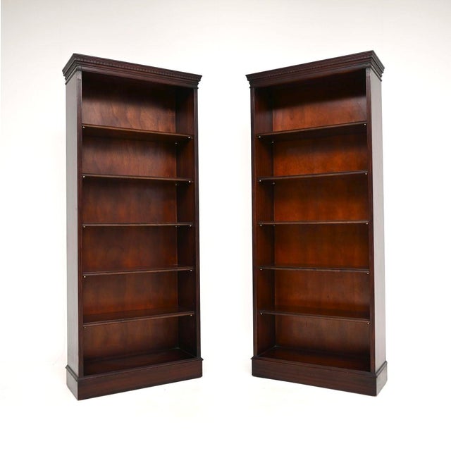 Antique Georgian Open Bookcases, 1950s, Set of 2 For Sale - Image 10 of 10