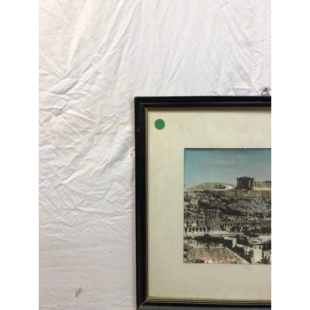 Modern Mid 20th Century Colored Photograph of the Acropolis in Athens Greece For Sale - Image 3 of 3