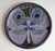 Swedish Wall Plate with a Blue Butterfly Motif by T. Hellström for Nittsjö Keramik, 1970s, in Very Good conditions....