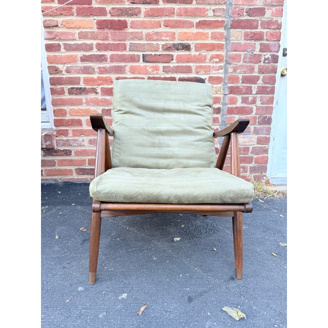 Mid Century Wooden Lounge Chair For Sale - Image 12 of 18