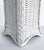Late 20th Century Palm Beach Coastal Chic White Wicker Table Lamps With Harps and Finials, a Pair For Sale - Image 9 of 10