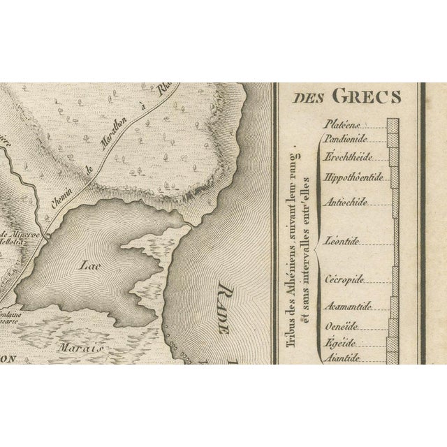 Antique Plan of the Battle of Marathon from Ambroise Tardieu, 1825 For Sale - Image 4 of 12