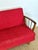Vintage Scandinavian Convertible Sofa in Wood and Fabric, 1960s For Sale - Image 13 of 17