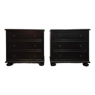 Restoration Hardware French Empire Pair of Nightstands For Sale