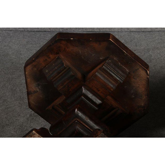 Antique Octagonal Walnut Plant Stands, 1880, Set of 2 For Sale - Image 10 of 18
