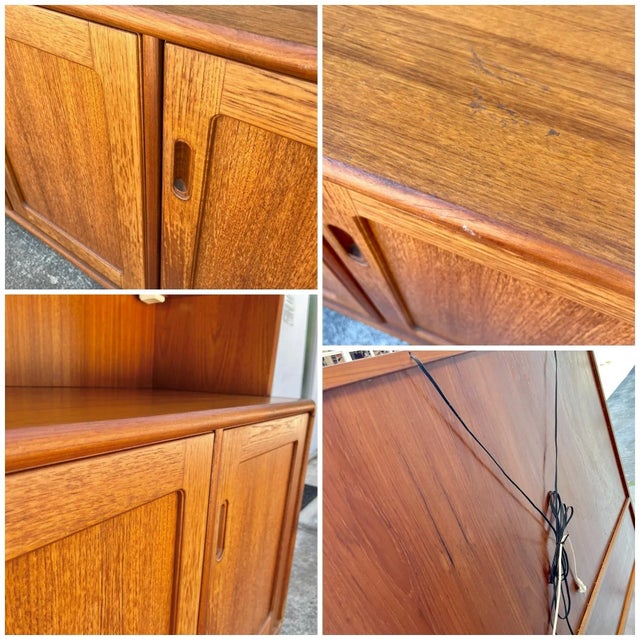 Danish Modern Display Hutch and Sideboard | by Sun Cabinet Co For Sale - Image 9 of 12