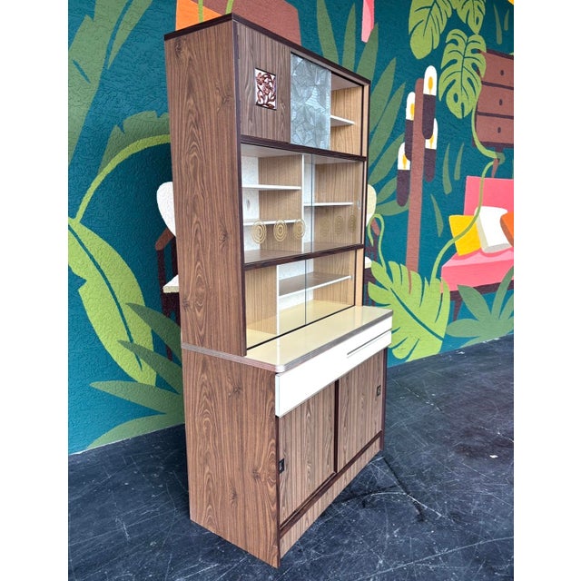 Mid 20th Century Mid Century Tea Kitchenette Hutch For Sale - Image 5 of 16