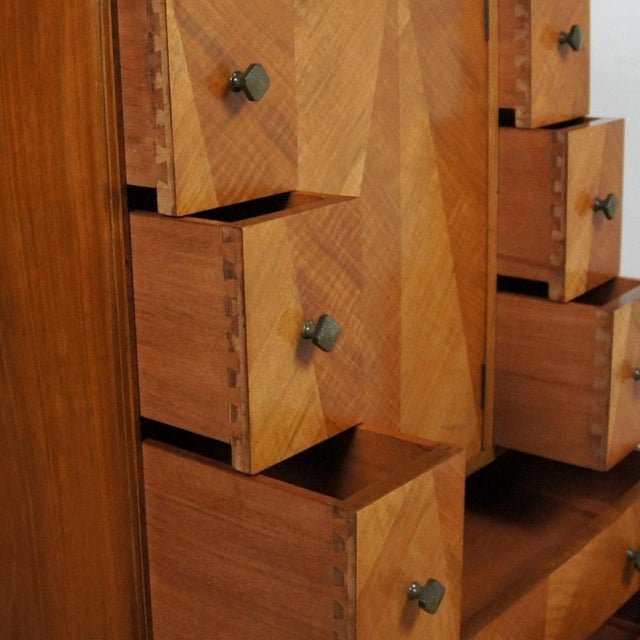 1930s Vintage Art Deco Tallboy Cabinet, 1930s For Sale - Image 5 of 13