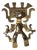 Vintage Gold Tribal Pendant For Sale