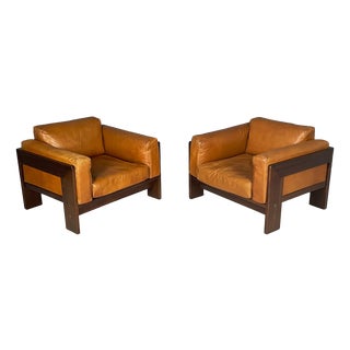 Mid-Century Modern Italian Chairs by Afra and Tobia Scarpa for Gavina, 1960s, Set of 2 For Sale