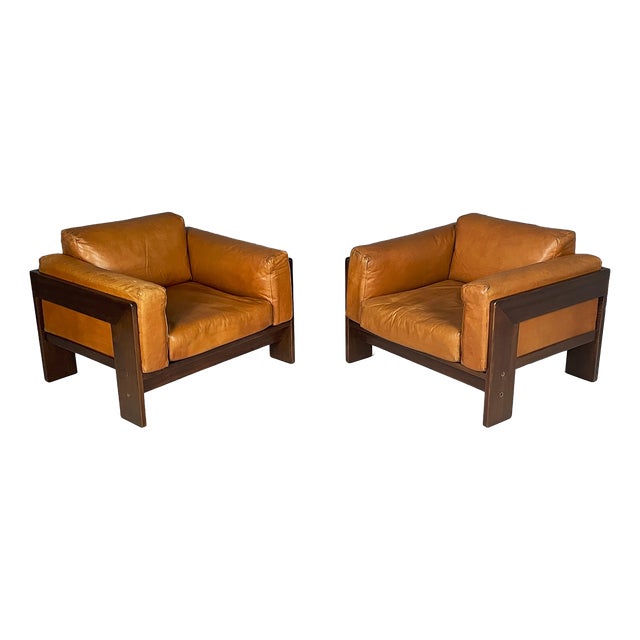 Mid-Century Modern Italian Chairs by Afra and Tobia Scarpa for Gavina, 1960s, Set of 2 For Sale