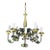 Italian Tole 10-Lights Florentine Chandelier With Original Polychrome Patina For Sale