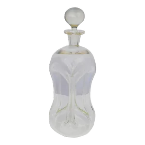 1960s Large Kluk Kluk Glass Decanter Holmegaard Designed by Jacob Eiler Bang Denmark