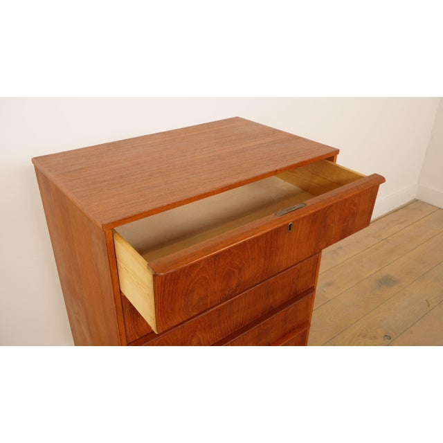 Wood Vintage Danish Chest of Drawers in Teak For Sale - Image 7 of 10