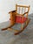 Pine Rocking Horse Toy With Red Seat Danish Mid-Century Modern 1960s For Sale - Image 10 of 10