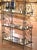 Mid-Century French Wrought Iron Four-Tier Baker's Rack With Brass Accents For Sale - Image 12 of 12