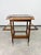 Art Deco Walnut and Brass Tea Trolley with Serving Tray, 1920s For Sale - Image 6 of 12