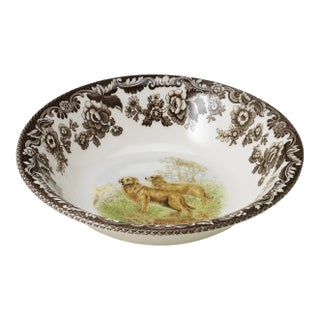 Spode Woodland Dogs Ascot Cereal Bowl 8", Golden Retriever For Sale