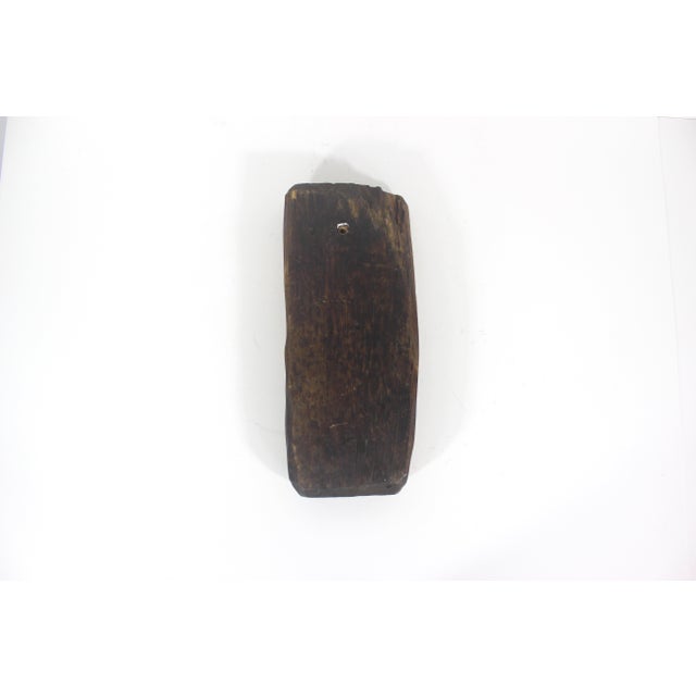 Antique Double Heart Carved Wood Maple Sugar Mold For Sale - Image 10 of 11