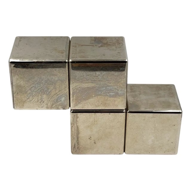 Postmodern Steel Tetris Sculpture, Italy, 1980s For Sale