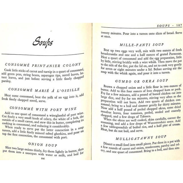 "The Colony: Portrait of a Restaurant - And Its Famous Recipes" 1945 Brody, Iles For Sale In New York - Image 6 of 8