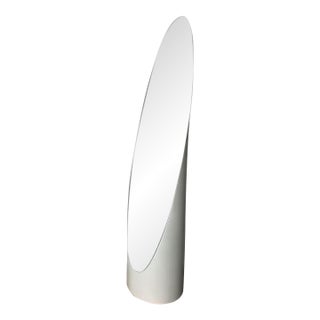 1980s Postmodern Gaia Lipstick Mirror in White For Sale