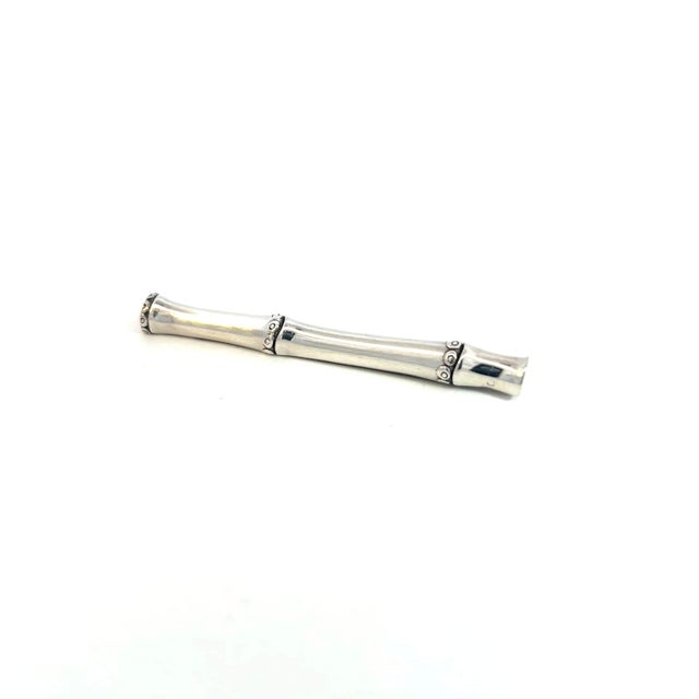 1990s John Hardy Estate Bamboo Brooch Pin Sterling Silver For Sale - Image 10 of 12