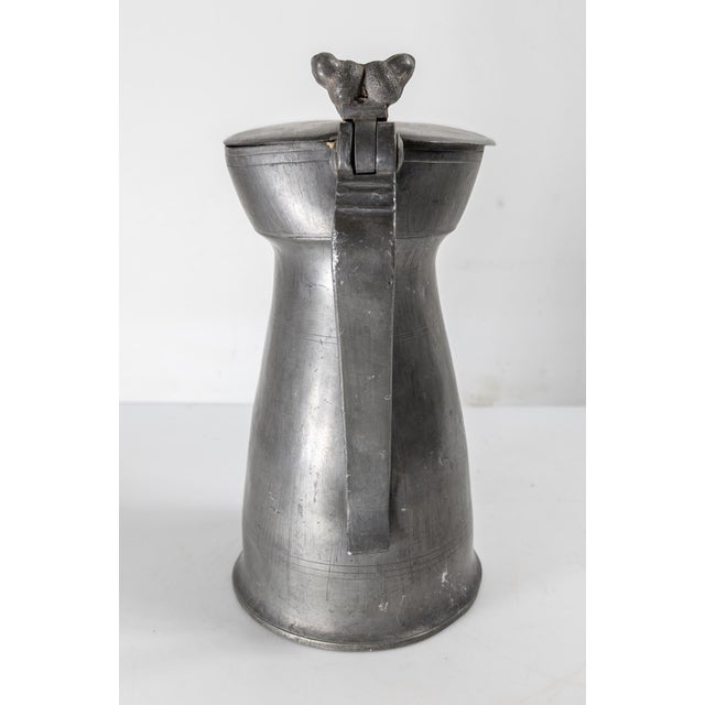 19th Century Continental European French or English Pewter Pitcher For Sale - Image 4 of 14