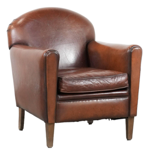 Club Chair in Sheepskin Leather
