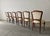 Set of Six Antique Walnut Dining Chairs in Louis XV Style With Hand-Carved Frames For Sale - Image 4 of 15