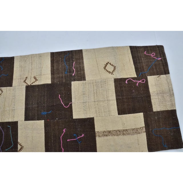 Vintage Turkish Decorative Kilim For Sale - Image 4 of 10