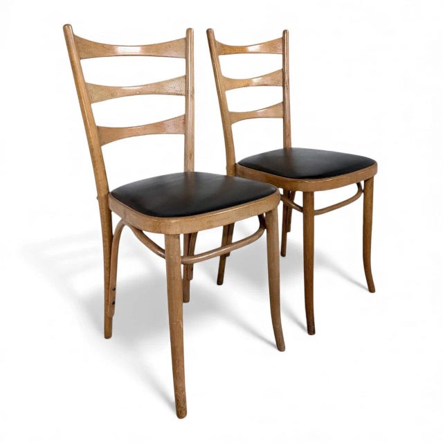 These bentwood dining chairs offer a stylish and practical seating solution, designed to bring mid-century charm and...