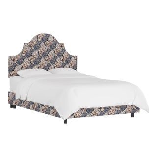 Halsted Bed in Navy Blush Loiret, King For Sale