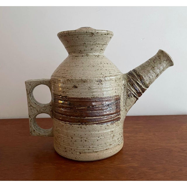 Tue Poulsen Brutalist Ceramic Teapot by Tue Poulsen, 1960s For Sale - Image 4 of 16
