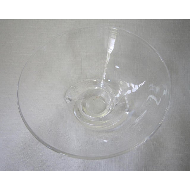 Contemporary Vintage Steuben Snake Spiral Bowl, Signed For Sale - Image 3 of 4