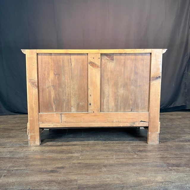 19th Century French Burled Wood Commode With Marble Top For Sale - Image 14 of 14